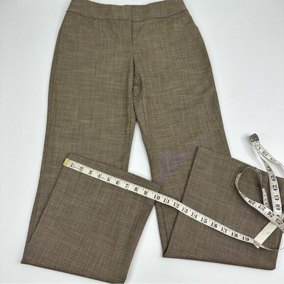 Tahari ASL Women's Tan Mid-Rise Flare Business Career Trouser 4T/W30/L33 - Picture 10 of 10